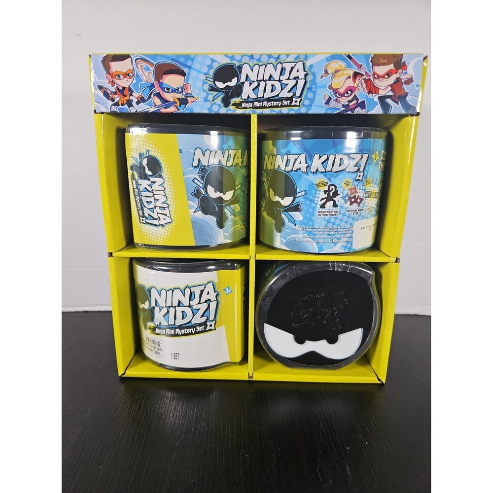 Ninja Kidz Ninja Mini Mystery Set Made By Bonkers Toys New Sealed lot of 4 (A)